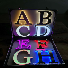 High quality 3d  led sign letter lighting metal letters sign for all kinds samples